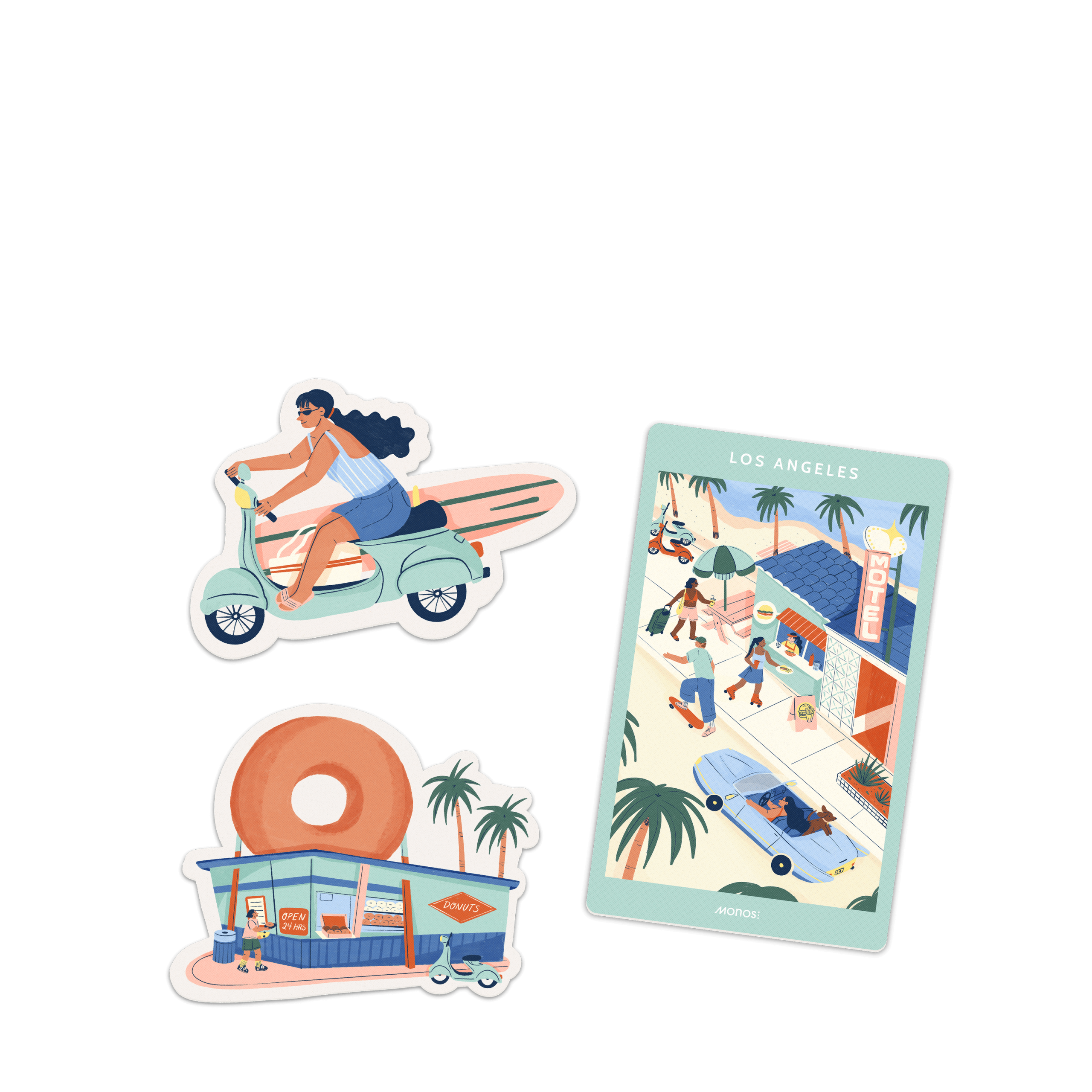 Los Angeles Destination Stickers - Image 8